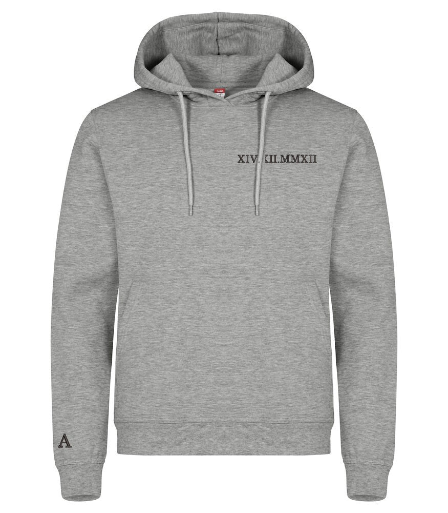 Hoodie Personnalisé date + initiale