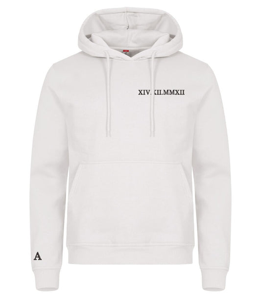 Hoodie Personnalisé date + initiale