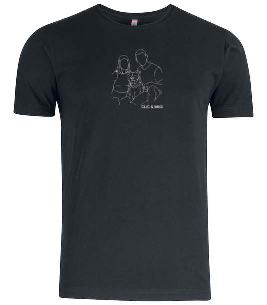 Hoodie personnalisé silhouette brodée (Copie) Clic & Brod