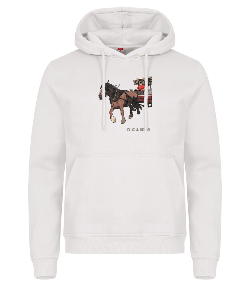 Hoodie personnalisé photo réaliste brodée Clic & Brod