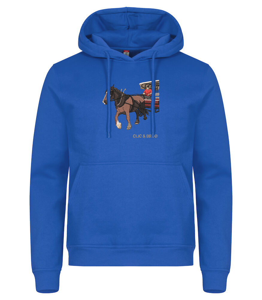 Hoodie personnalisé photo réaliste brodée Clic & Brod
