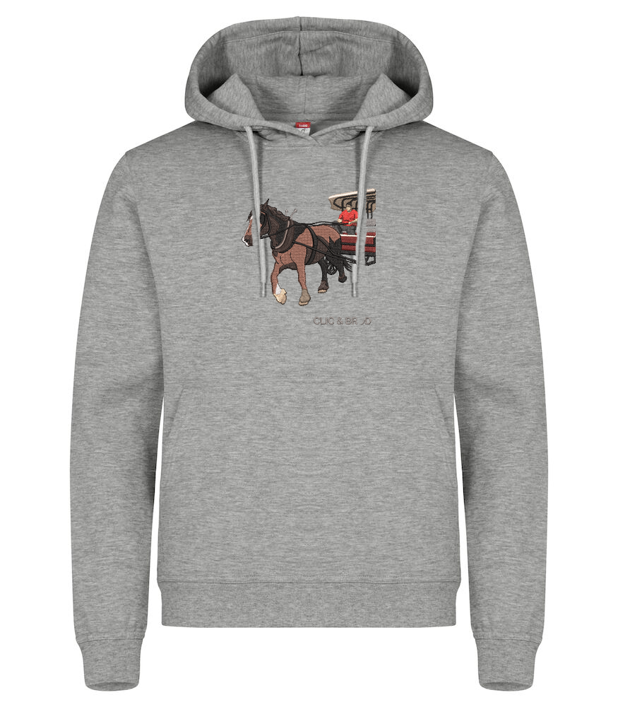 Hoodie personnalisé photo réaliste brodée Clic & Brod