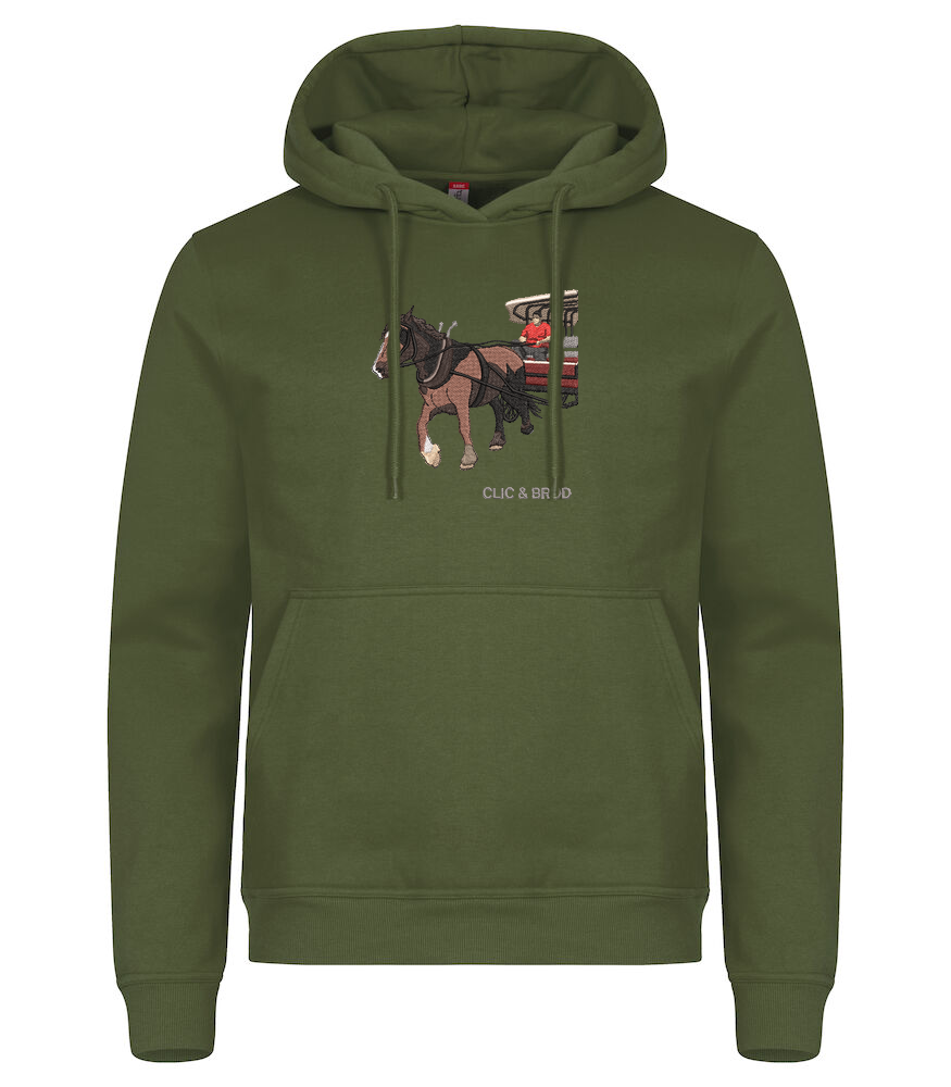 Hoodie personnalisé photo réaliste brodée Clic & Brod