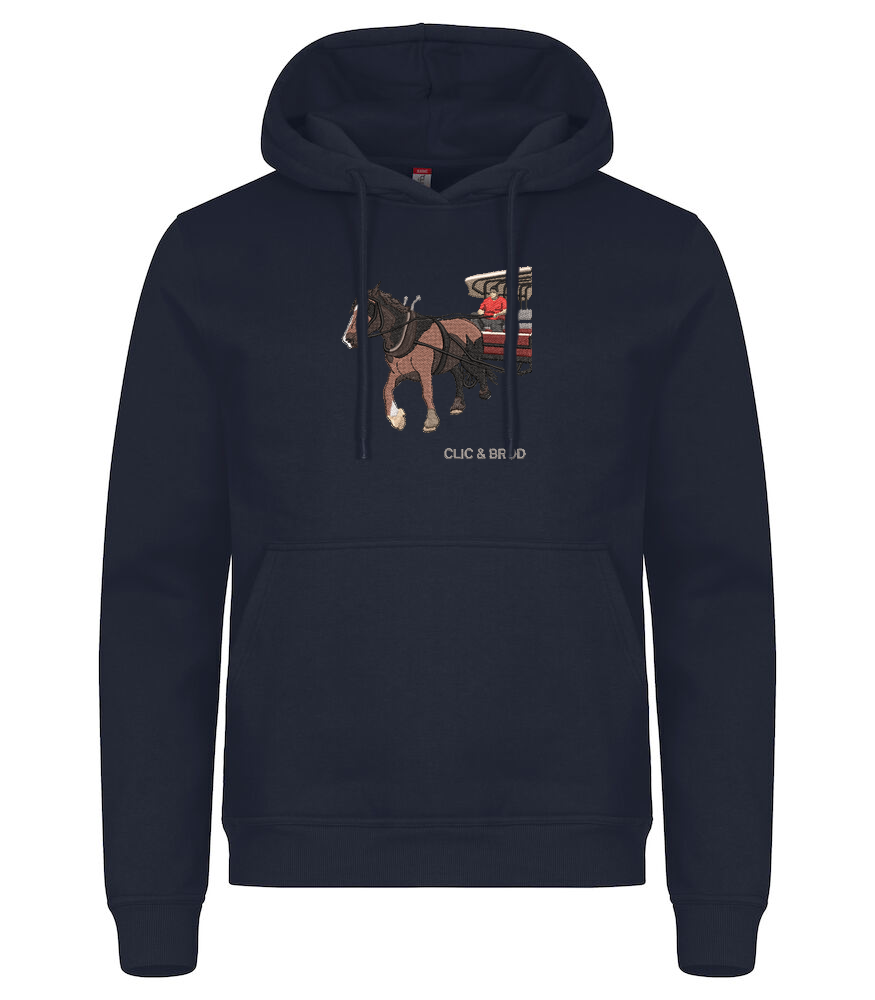 Hoodie personnalisé photo réaliste brodée Clic & Brod