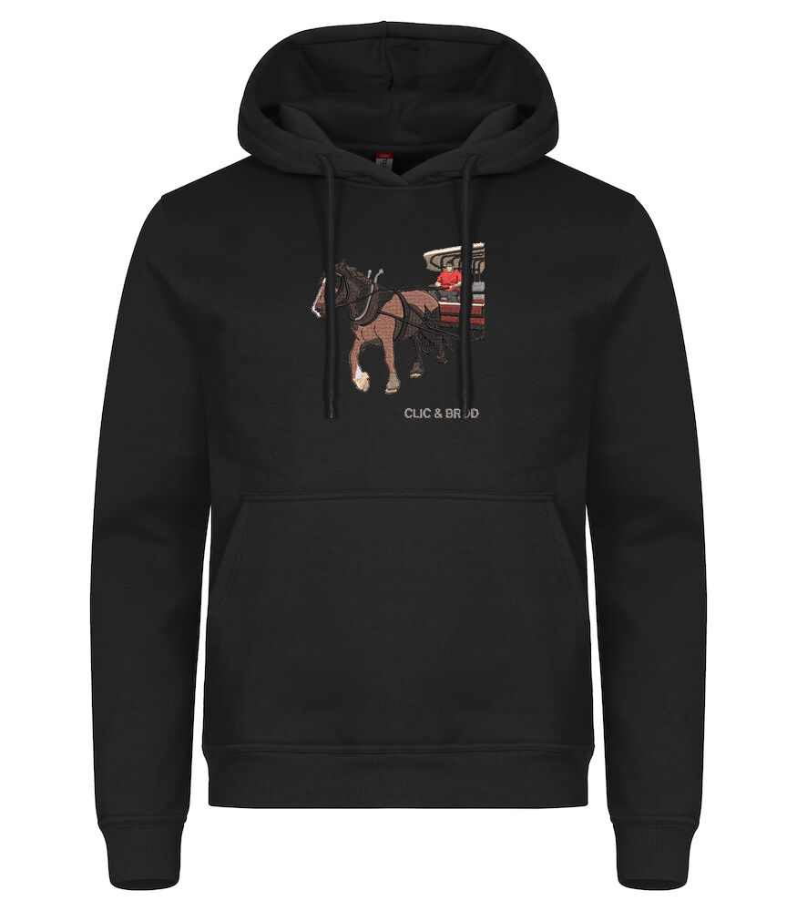 Hoodie personnalisé photo réaliste brodée Clic & Brod