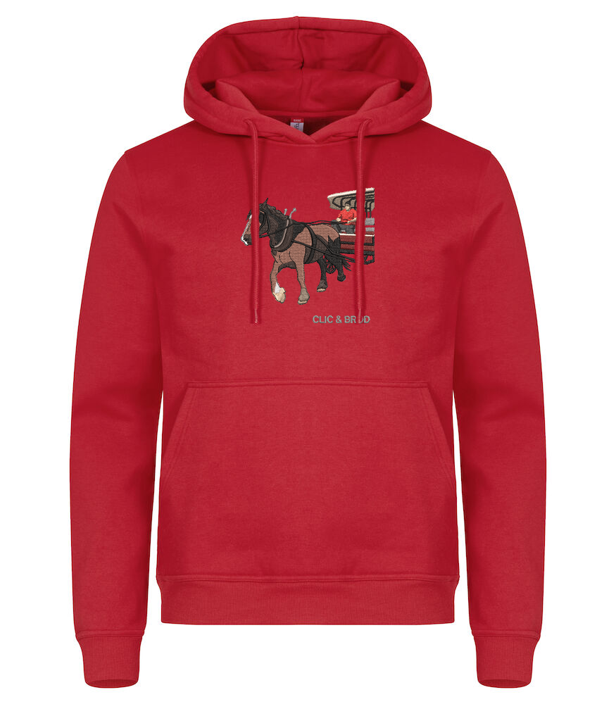 Hoodie personnalisé photo réaliste brodée Clic & Brod