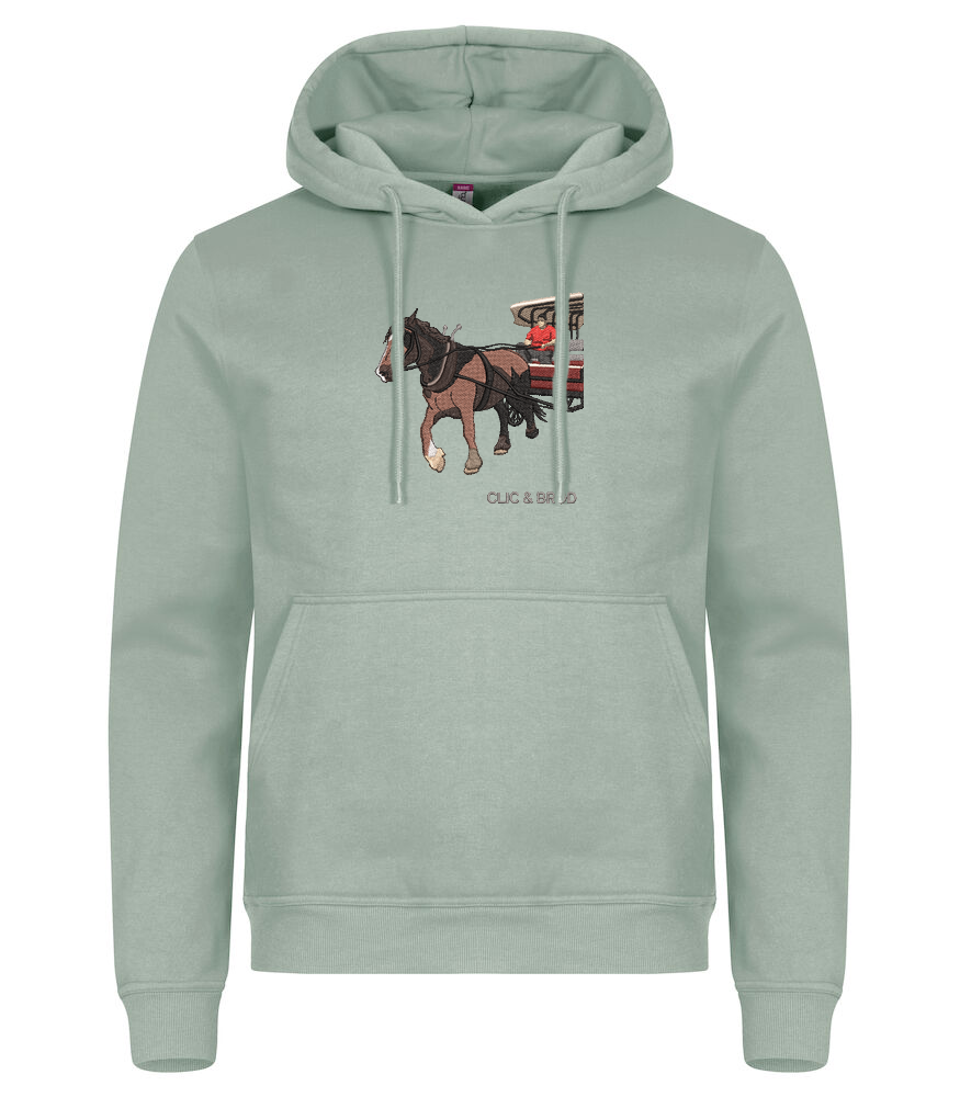 Hoodie personnalisé photo réaliste brodée Clic & Brod
