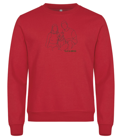 Sweat personnalisé silhouette brodée Clic & Brod