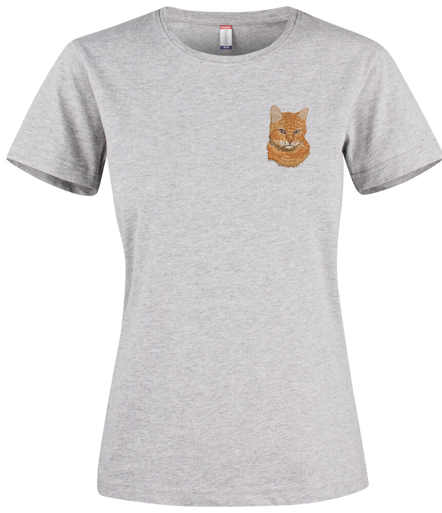 T-shirt personnalisé photo réaliste brodée cœur Clic & Brod
