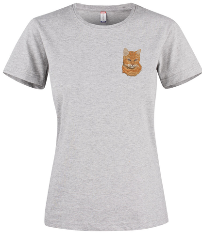 T-shirt personnalisé photo réaliste brodée cœur Clic & Brod