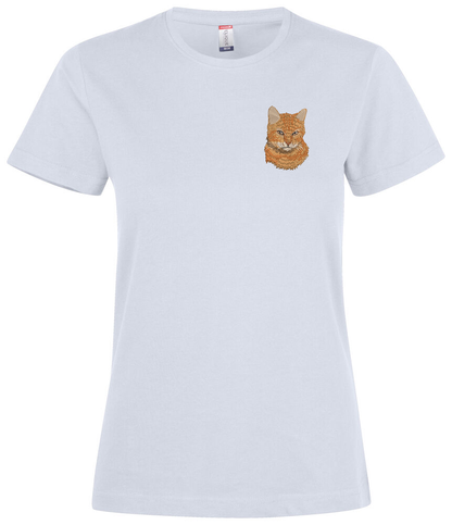 T-shirt personnalisé photo réaliste brodée cœur Clic & Brod