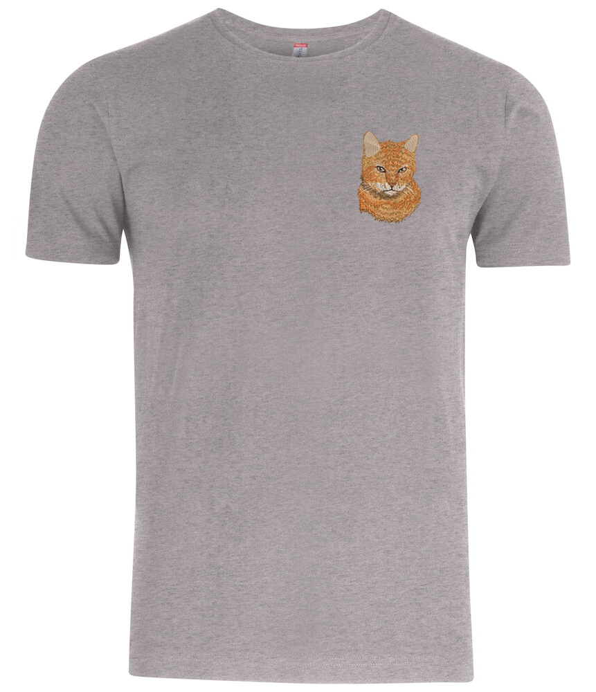 T-shirt personnalisé photo réaliste brodée cœur Clic & Brod